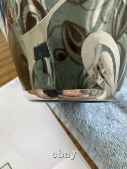 FRIEDRICH SPAHR siver decorated vase(WMF) 1950-1960