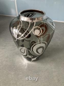 FRIEDRICH SPAHR siver decorated vase(WMF) 1950-1960