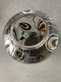 FRIEDRICH SPAHR siver decorated vase(WMF) 1950-1960