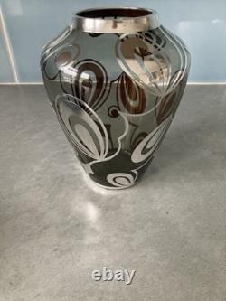 FRIEDRICH SPAHR siver decorated vase(WMF) 1950-1960
