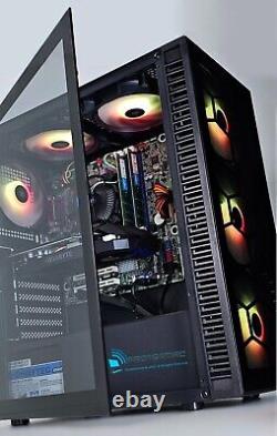 Fast RGB 6-Fans Glass Gaming PC i7 32GB DDR4 SSD RTX Windows 10 Wifi Bluetooth