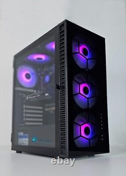 Fast RGB 6-Fans Glass Gaming PC i7 32GB DDR4 SSD RTX Windows 10 Wifi Bluetooth