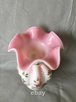 Fenton Art Glass Charleton Collection Rosalene Vase