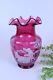 Fenton Art Glass Country Cranberry Mary Gregory Collection 2001