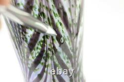 Fenton Dave Fetty Signed Art Glass Mellon Vase Exterior Glass Bubbles