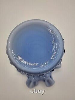 Fenton Lavender Overlay Wheat Vase