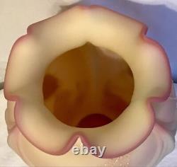 Fenton art glass Burmese Sea dream vase Limited Edition 1995 375/790