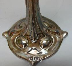 Fine 19 ART NOUVEAU BOHEMIAN Art Glass Trumpet Vase, likely Loetz c. 1910