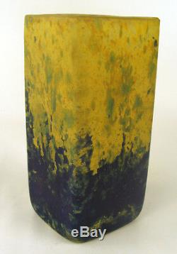 Fine Art Deco Daum Cameo style glass Vase