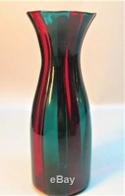 Fine FULVIO BIANCONI for VENINI MURANO Italian Art Glass Carafe Vase c. 1950s