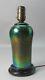 Fine Heavily Iridized Loetz Bohemian Art Glass Vase As Lamp C. 1910 Antique