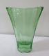 Fire & Light Celery/uranium Green Aurora Vase Recycled Art Glass, 9 1/4, Signed