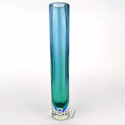 Flavio Poli Design Glas Vase, Seguso Vetri d´Arte, Murano Art Glass Italy 1950´s