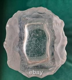 Frantisek Halama Pressed Glass Bacchus Vase. FH1701 Art Deco. Huge. Rare Find