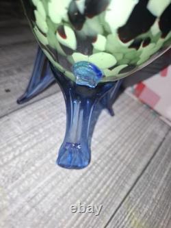 Franz Veltz 1930 Czech Tripod Spatter Bowl-Damaged Sadly One Strut Is Missing