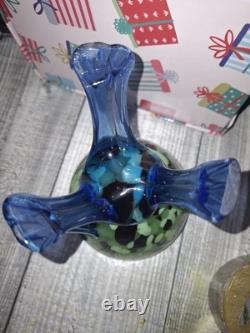 Franz Veltz 1930 Czech Tripod Spatter Bowl-Damaged Sadly One Strut Is Missing