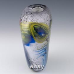 French Art Glass Vase By Pierre Marion 1991