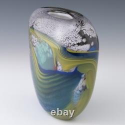 French Art Glass Vase By Pierre Marion 1991