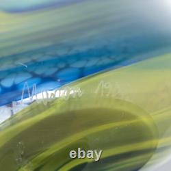 French Art Glass Vase By Pierre Marion 1991
