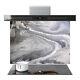 Glass Kitchen Splashback Tile Cooker Panel Any Size Abstract Art Grey Wave Wxh