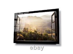 GLASS WALL ART POSTER CANVAS Digital Print HD WINDOW VIEW THAILAND LANDSACPE