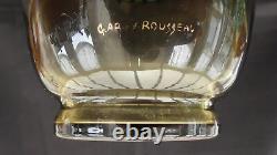 Gabriel Argy Rousseau Antique Art Glass Vase Signed Superb Rare