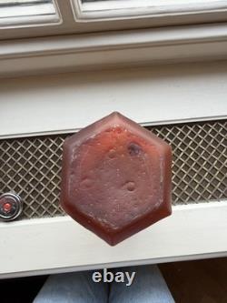 Galle Style Cameo Vase Yellow Gold Vintage Floral Pattern