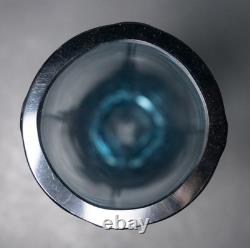 Geoffrey Baxter for Whitefriars Arctic Blue Art Glass Vase Early 1960s