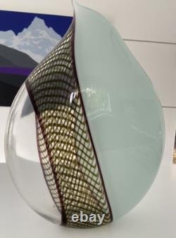 Giampaolo Seguso Perla Murano Art Glass Vase Ltd Edition 93/99 Hand Blown