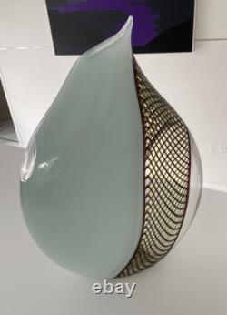 Giampaolo Seguso Perla Murano Art Glass Vase Ltd Edition 93/99 Hand Blown