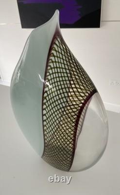 Giampaolo Seguso Perla Murano Art Glass Vase Ltd Edition 93/99 Hand Blown