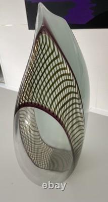 Giampaolo Seguso Perla Murano Art Glass Vase Ltd Edition 93/99 Hand Blown