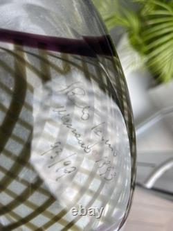 Giampaolo Seguso Perla Murano Art Glass Vase Ltd Edition 93/99 Hand Blown