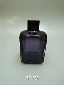 Glas Vase Venini Signiert Murano Italien Um 1950/60 Art Glass Italy Violett