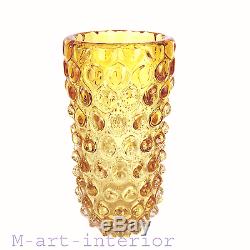 Glas Vase ´lenti´ Ercole Barovier & Toso Art Glass Murano Italy um 1940-1950