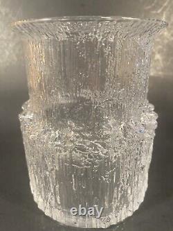Glass Art Glass Vase 5.5 High And 4 1/4 Across By Iittala Finland