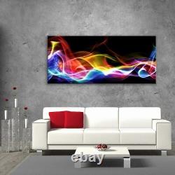 Glass Picture Toughened Wall Art Unique Modern Print Abstract Waves Any Size