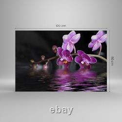 Glass Print 120x80cm Wall Art Picture asia exotic orchid flower Large Artwork