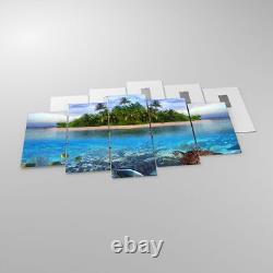 Glass Print 160x85cm Wall Art Picture beach lagoon water ocean Large Artwork