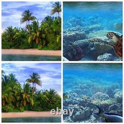 Glass Print 160x85cm Wall Art Picture beach lagoon water ocean Large Artwork