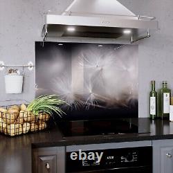 Glass Splashback Kitchen Cooker Panel ANY SIZE Nature Dandelion Flower Zoom Art