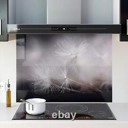 Glass Splashback Kitchen Cooker Panel ANY SIZE Nature Dandelion Flower Zoom Art