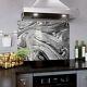 Glass Splashback Kitchen Cooker Panel Wall Any Size Abstract Art Marble 1404