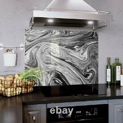 Glass Splashback Kitchen Cooker Panel Wall ANY SIZE Abstract Art Marble 1404