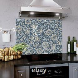 Glass Splashback Kitchen Cooker Panel Wall ANY SIZE Flower Classic Art 1245