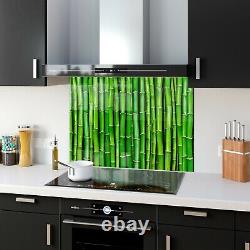 Glass Splashback Kitchen Tile Cooker Panel ANY SIZE Bamboo Sticks Plant Art 0514