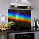 Glass Splashback Kitchen Tile Cooker Panel Any Size Rainbow Abstract Stone Art