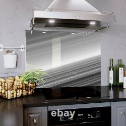 Glass Splashback Kitchen Tile Cooker Panel Wall ANY SIZE Abstract Lines Art 1208