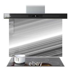 Glass Splashback Kitchen Tile Cooker Panel Wall ANY SIZE Abstract Lines Art 1208