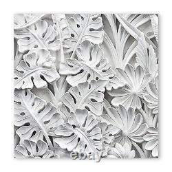 Glass Splashback Kitchen Tile Cooker Wall Panel ANY SIZE Texture 3D Leaves Art